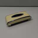 Leather car Tissue Holder for car Interior, Multi-Function car Visor Tissue Holder, Armrest & Back Seat Tissue Box for car, car Kleenex Holder (Beige Flat)