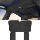 Windshield Sunshade Glass Roof Sun Shade Compatible with Tesla Model X 2021-2025,Premium Soft Suede Falcon Wing Sunroof Sun Shade Heat Insulation Anti-UV (3PCS)