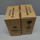 2 x Paksh Novelty Glass Spray Bottles Amber 2 Pack 16 Oz Refillable Container with Durable Leakproof Trigger Sprayer with Mist/Stream/Lock for Hair, Cleaning Products, Essential Oils, Aromatherapy, Water