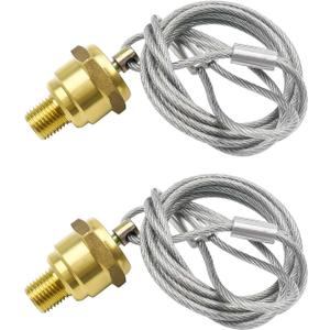 2 Pack of  NPT Air Tank Drain Valve with 60" Cable, Air Brake Reservoir Drain Valve Air Compressor Drain Valve For Semi Trucks Replaces Haldex 12105 N3613AD