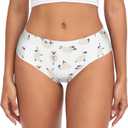 vvfelixl Cool Shark Text Blue Panties for Women Women Underwear Cheeky Panties for Women XS (Large, Multi 20)