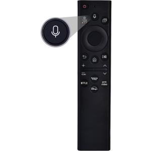Replacement Voice Remote for Samsung Smart TV BN59-01385A Compatible with Samsung QLED, Crystal UHD, Frame Series TVs, Universal Smart TV Remote with Voice Control & NTFLX and PRM Video Disny+ Buttons
