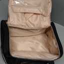 Yarwo Nail Polish Organizer Case Holds 72 Bottles (15ml/0.5 fl.oz), Detachable 3 Layers Nail Polish Storage Bag with Removable dividers for Nail Lamp and Nail Art Manicure Tools, Black (Bag Only)