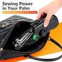 Sewing Machine,Handheld Sewing Machine, Mini Portable SewingMachine for Beginners, Electronic Small Sewing Machine for Quick Stitching & DIY Crafts (Black)