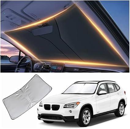 Windshield Sun Shade for BMW X1 E84 Front Window Shades Cover for 2016-2024 2025 2026 X1 E84 Windshield Sun Visor Protector Car Accessories