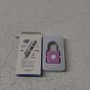 Pothunder Fingerprint Padlock, Smart Padlock, Locker Lock, Combination Fingerprint Lock with APP Unlock, USB Rechargeable, Suitable for Gym Locker(Lavender Purple)