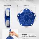 JFG RACING ATV Gas Cap,CNC Fuel Tank Billet Cover for YFZ 450,YFZ450R,Banshee 350 200,Raptor 660 350 250 125,Warrior 350 450,Kodiak 400,Grizzly 660 450 400 350,Bruin 350 250-Blue