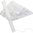 Tenceur 120 Pcs Soapstone Pens Welding Soap Stone Pencils Flat White Soapstone Refills Chalks Marking Tools for Welders Textile Removable Markings on Steel Cast Iron