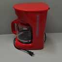 MELLERHOME 12-Cup Red Coffee Maker - Perfect for Home or Office, Borosilicate Carafe, Auto-Off, Reusable Filter, Anti-Drip, Keep-Warm Function, Clear Water Level Window, Red Kitchen Accessories