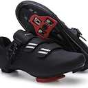 Mens Womens Cycling Shoes Compatible with Pelaton Bike Shoes Road Bike Shoes Riding Bicycle Pre-Installed with Delta Cleats Clip Indoor Outdoor Pedal, Size 7