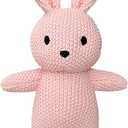 Cute Knitted bunny stuffed animals, baby Crochet Stuffed Animal and soft toys. 12 inch rabbit plush toy, Cute small animal dolls, soft toys for babies, boys and girls birthday Christmas Easter