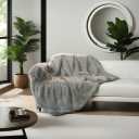 inchgrass Faux Fur Blanket Luxury Fur Throw Blanket Super Warm Elegant Cozy Fuzzy Throw Blankets for Couch,Armchair and Bed Washable Blankets 60"x80" Beach Wool Throw Blankets