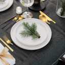 AARAINBOW 6 Pieces Stainless Steel Flatware Set Portable Reusable Cutlery Set Travel Utensils Set Including Chopsticks Knife Fork Spoon Straws Cleaning Brush Dishwasher Safe (B-Black golden)