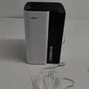 95oz Dehumidifiers for Home, 1000 Sq.Ft Dehumidifier with drain hose - Auto Shut Off, Timer, Sleep Mode & Drain Hose - 7 Color Light for Bedroom, Bathroom, RV - White