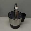 Oggi Insulated Ice Bucket, 4 Quart / 3.8 L, Stainless Steel, Black.