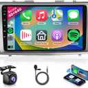 8 CORE 4G+64G Car Radio for Toyota Camry 2006-2011 with Wireless CarPlay/Android Auto, Podofo 9 Inch 1280 * 720P IPS Touch Screen Stereo Android 13 GPS WiFi Bluetooth DSP SWC+HD Backup Camera
