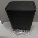 TIPGO Bathroom Trash Can with Lid, 4 Gallon / 15 Liter Small Garbage Can, Press Top Bin, Plastic Wastebasket with Pop-Up Lid for Bedroom, Living Room, Office (Black)
