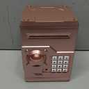 Mini ATM Piggy Bank ATM Machine Best Gift for Kids,Electronic Code Piggy Bank Money Counter Safe Box Coin Bank for Boys Girls Password Lock Case (Rose Gold)