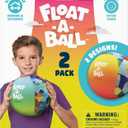 Float-A-Ball 2-Pack Adjustable Balloon-Powered Float Balls for Kids, Reusable Outdoor & Pool Toy, Fun Floating Ball Game for Summer Play, Includes Extra Balloons, Ages 3+