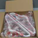 Smartor Kids Velvet Hangers 50 Pack, 14 Inch Premium Non Slip Kids Felt Hangers for Closet, Space Saving Toddler Clothes Hanger for Youth's Childrens' Clothes (Rose Gold Hook)- White