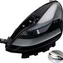 Full LED Headlights, Compatible with 2021-2023 Tesla 3 Tesla Y Base Mayor Performance Long Range Standard Estandar, Replace 1514952 151495200C 151495200D Left Driver Side Front Head Lights Assembly