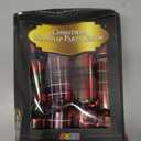 JOYIN 8 Pack Christmas Non-Snap Party Favor, Red Check Plaid Party Table Favor Includes Party Hat, Jokes & Gifts, Xmas Gifts Prizes for Christmas Holiday Dinner Traditions Supplies