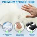 Breast Pillow for Massage, Women's Massage Bolster Face Down Pillow for Sleeping with Non-Slip Bottom, Home Head Cushion and Chest Cushion for SPA-Dark Gray