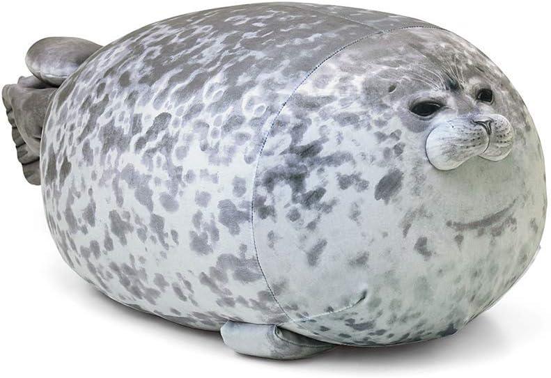 Plupiapio Valentines Stuffed Animal, Seal Pillow, Kawaii Chubby Blob Seal Plush Pillow Stuffed Cotton Plushies Animal Toy Cute Ocean Pillow (13 inch Small)