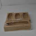 Bamboo Plastic Bag Storage Organizer for Kitchen Drawer, 4 Separate Baggie Organizer, Suitable for Gallon, Quart, Sandwich & Snack Variety Size Bag (Brown2)