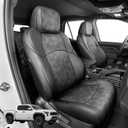 Custom Fit Car Seat Covers for Tacoma 2024-2026 4th Gen, Black Camo