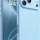 2 x Magnetic for iPhone 17 Pro Case, [Matte Solid Color] [Full Camera Protection] Protective Case for iPhone 17 Pro - Light Blue