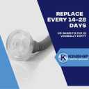 Universal CPAP and BIPAP Inline Air Filters Compatible Replacement for Dreamstation and ResMed Sleep Machine, 22mm Tubing, 5 Pack