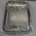 12 Pcs Stainless Steel Baking Sheet Pan Set, 9 x 7 x 1 Inch Stainless Steel Baking Tray Cookie Sheet Baking Pan Metal Baking Pan Oven Tray Cake Toaster for Baking,Dishwasher Safe