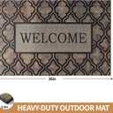 Door mat Non Slip Rubber Back 24x36 Front Door Mat Outside Entrance