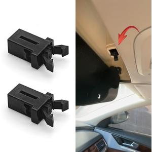 2PCS Sunglasses Glasses Holder Catch Latch, Car Sunglass Holder, Storage Box Lid Switch Overhead Console Roof Clip, Car Accessories Self Locking Switch Replacement for Most Car (2PCS)