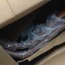 DUMOS 26 Inch Counter Height Bar Stools Set of 4, Modern Faux Leather High Barstools with Back and Metal Leg, Bar Chairs for Kitchen lsland, Brown