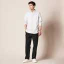 Amazon Essentials Men's Classic-Fit Wrinkle-Resistant Pleated Chino Pant (Available in Big & Tall) (Black)