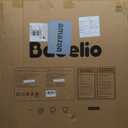 Babelio Baby Gate for Stairs, Kitchen & Doorways, 26-43" W 28" H No Bottom Bar| Easy Installation| One-Handed Operation| Auto-Close| Hardware Mount (Drill Needed) Safety Dog/Pet Gate Indoor (White)