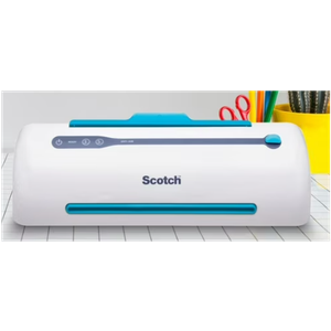 Scotch PRO TL906 Thermal, Laminator Machine, 1 Laminating Device, White/Blue, Laminate Recipe Cards, Photos, Documents, for Home, Office, or School Supplies, 9 in