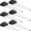 4FT LED Shop Lights, 45W 4500LM 6500K, Garage Light with Plug Hanging 6Pack