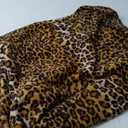 Vessia Leopard Throw Blanket for Couch, Bed, Sofa, Soft Cozy Yellow Cheetah Blanket for All Season Decor, Lightweight and Comfy Flannel Fleece Animal Throw for Kids Women Adults (50x40 inch)