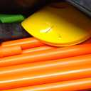 Speed & Agility Training Equipment-20ft Agility Ladder, 6 Poles, 12 Soccer Cones, Resistance Parachute, Jump Rope, Soccer Football Basketball Sport Training Set for Kids Youth Adults (Yellow)