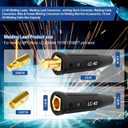 LC-40 Welding Leads,Welding Lead Connectors,Welding Cable Connectors,Male & Female Welding Connectors for Welding Machine Accessories,1/0 and 2/0 Welding Cable Size Capacity,Rated up to 350 Amps-2PACK
