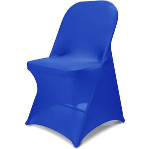 Babenest Spandex Folding Chair Covers Upgraded Universal Stretch Washable Fitted Chair Slipcovers Protector for Wedding, Holidays, Banquet, Party, Celebration (50, Royal Blue)