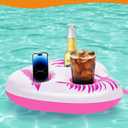 Pool Floats Adult Heavy Duty Inflatable Pool Lounger with Adjustable Backrest Cup Holder Floating Pool Tanning Rafts Water Floaty Lounge Lake Beach Party Games