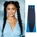 Xiaofeng Prestretched Braiding Hair Extensions Kanekalon Synthetic Braid for Box Braids and Twists Flame Retardant Synthetic Braids Extension Black 28 Inch(3 Packs,1B)