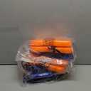 Fun Express 8 3/4" Bright Orange Giant Plastic Feet Stilts with Cording - 8 Pieces, 4 pairs
