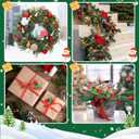 24 Pcs Christmas Tree Ball Ornaments Christmas Ball Picks for Xmas Tree Wreath Garland Vase Stairs Decoration Home Decor (Gold, Green, Red)