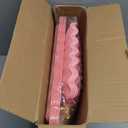 10 Pack Dessert Table Display Set - 4 x Three-Tier Square Cupcake Stands and 6 x Serving Trays, Elegant Tableware for Cakes, Cupcakes, Pastries, and Snacks, Perfect for Parties (Pink)