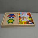 Melissa & Doug - Blocks + Pattern Boards - 120 Shapes 10 Scenes - Children's Puzzle - Wooden Toy - Activity, Development and Learning Toy - Gift for Children Ages 3+ -